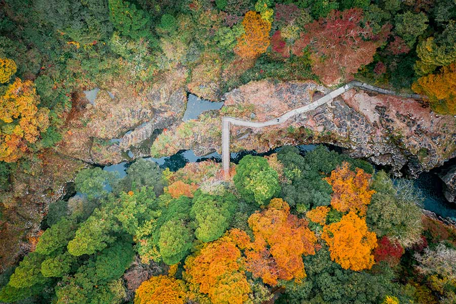 Gigantische Schlucht Takachiho Gorge, Japan